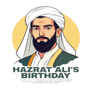 Hazarat Ali's Birthday card design