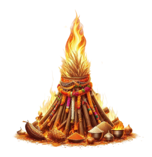 Holika Dahan card design