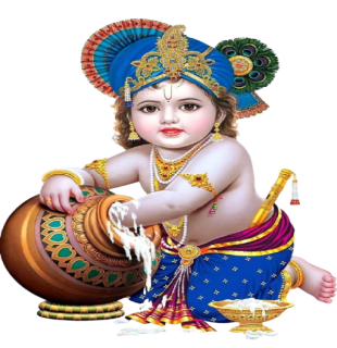 Happy Janmashtami card design